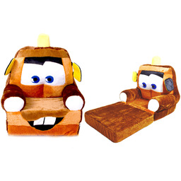 Brązowa Pufa Złomek Fotelik Dziecka Miś