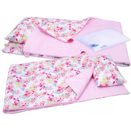 Pościel do przedszkola dziewczynki Różowe Kwiaty