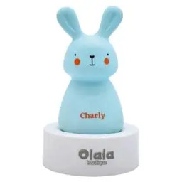 Olala boutique Króliczek Charly Niebieski Lampka nocna