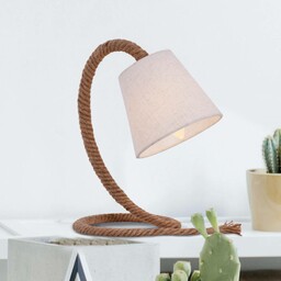 Näve Lampa stołowa Rope z kloszem tekstylnym