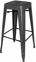 Bolero Stołek wysoki ze stali galwanizowanej (h)770 mm