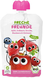 Freche Freunde Mus jabłko truskawka jagoda malina bez