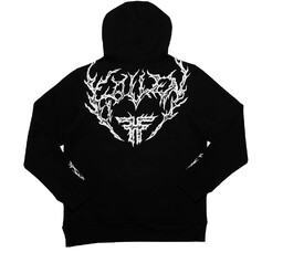 bluza FALLEN - Iron Hoodie Black White (BLACK