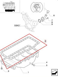 USZCZELKA MISY OLEJOWEJ NEW HOLLAND CASE 87554508