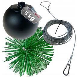 Kula do czyszczenia komina 5kg szczotka Ø 200