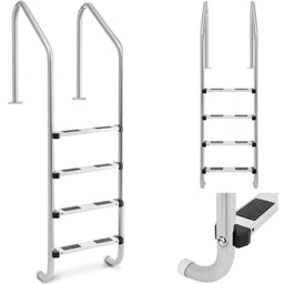 Drabinka do basenu ze stali nierdzewnej 4 stopnie