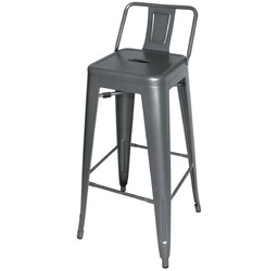Bolero Wysoki stalowy stołek Bistro (h)940mm, (4 szt.),