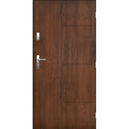 Drzwi zewnętrzne LUNA Orzech 90 prawe