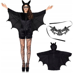 KOBIETA NIETOPERZ STRÓJ PRZEBRANIE BATMAN HALLOWEEN BAL IMPREZA