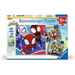Kinderpuzzle 3x49 Teile - Spider-Man - Spideys Abenteuer