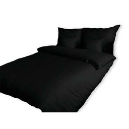 Karo Pościel bawełniana 160x220 czarna 27 Jednobarwna