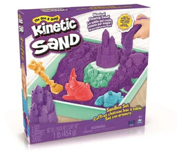 Kinetic Sand - Piasek z foremkami fioletowy -