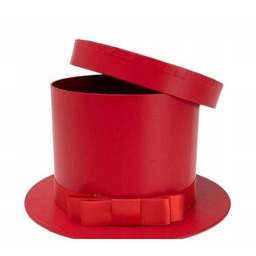 PUDEŁKO FLOWER BOX KAPELUSZ CZERWONY
