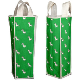 Bonamaison Bawełniana torba na wino z nadrukiem cyfrowym,