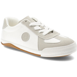 Big Star Trampki damskie, skóra naturalna zamszowe wstawki