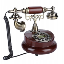 Stacjonarny Kartę Retro Telefon Telefon Z Obrotową Tarczą