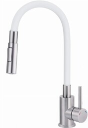 DEANTE BOC W740 Luno stal-biała bateria zlewozmywakowa