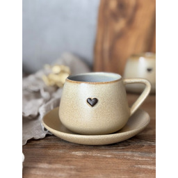 Pakamera Filiżanka ceramiczna ze spodeczkiem ok. 250 ml