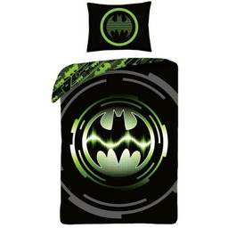 Pościel bawełniana 140x200 Batman dziecięca z poszewką 70x90