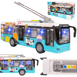 Autobus Miejski City Trolejbus Otwierane Drzwi Światła Dźwięki