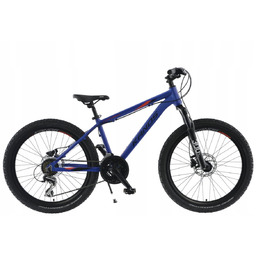 Rower młodzieżowy MTB Kands 24'' Leopardo granat-pom mat