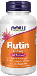 Now Foods Rutin, rutyna 450 mg, 100 kapsułek
