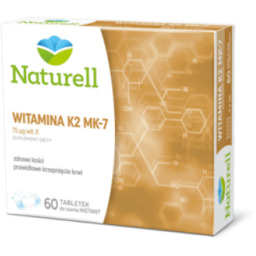 Naturell Witamina K2 MK-7, 60 tabl. KRÓTKA DATA