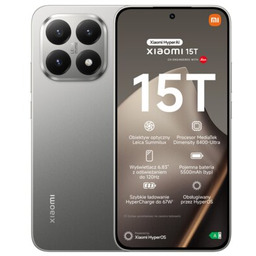 XIAOMI Smartfon 15T 5G 12/512GB 6.83" 120Hz Szary