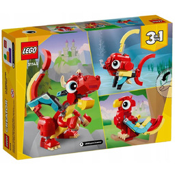 Klocki Lego Creator 31145 Czerwony Smok 3w1 Papuga