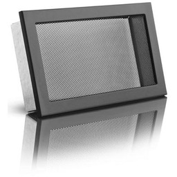 Kratka kominkowa KRVSM 325x195 mm z siatką czarna