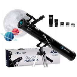Teleskop Astronomiczny Luneta Opticon Horizon Ex 76F900AZ akcesoria