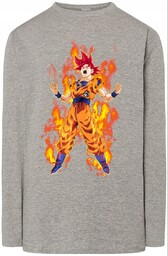 Son Goku Męska bluza Longsleeve Modna Rozm.XL