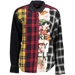 KOSZULA Z DŁUGIM RĘKAWEM DESIGUAL DAMSKA CZARNA