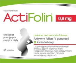ActiFolin 0,8 mg, kwas foliowy 800 g, 30