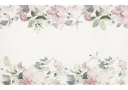 Płytka ścienna inserto AURA white flower glossy 25x40