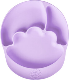 Talerz silikonowy z przyssawką Purple Nana''s Manners