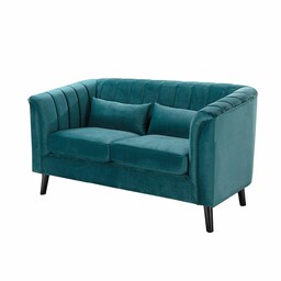 Sofa Meriva Velvet teal 2-os., 156,5 x 83,5