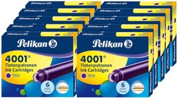 Naboje pióra wiecznego krótkie 4001 PELIKAN 60szt