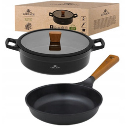 Gerlach Natur Komplet Garnek 28 CM Patelnia 28
