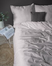 Pościel hotelowa adamaszkowa 200x220 pudrowy róż hotelowa PREMIUM
