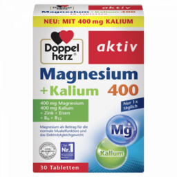 Suplement diety Magnez 400 + Potas, Doppelherz, 30