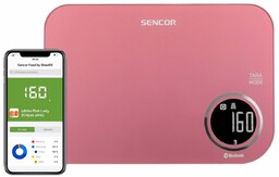 Sencor SKS 7075RS Inteligentna waga kuchenna, różowy