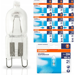 10x Żarówka Halogenowa G9 33W 2700K Kapsułka Osram