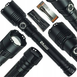 Latarka Aluminiowa Akumulatorowa 10W Laser 1200LM 800M Zoom