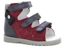 Bartek 81803/5 1L sandały profilaktyczne granat bordo
