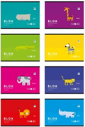 Blok rysunkowy A4/120g biały 20 kartek INTERDRUK KIDS
