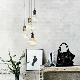 Nordlux Avra - minimalistyczna lampa wisząca z mosiądzu