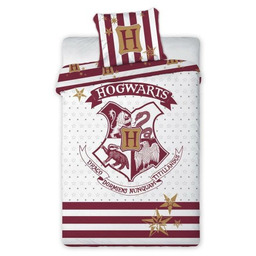 Pościel bawełniana 160x200 Harry Potter 004 Herb biała