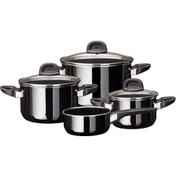 Silit Modesto Zestaw Garnków, Silargan, Czarny, 4 elementy