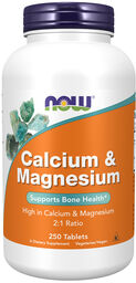 Now Foods Calcium & Magnesium, wapń 500 mg